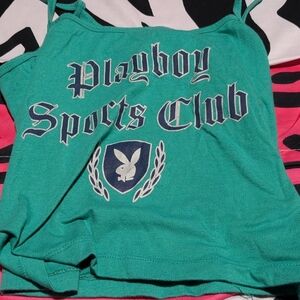 Playboy Sports Club Kids Tank Top - Green